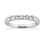 Thumbnail: Ladies 14KT White Gold Platinum Round Diamond Wedding Band WB2773