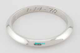 Vintage Tiffany & Co Knife Edge Wedding Band Ring Platinum 2.2 mm 2.7 Grams