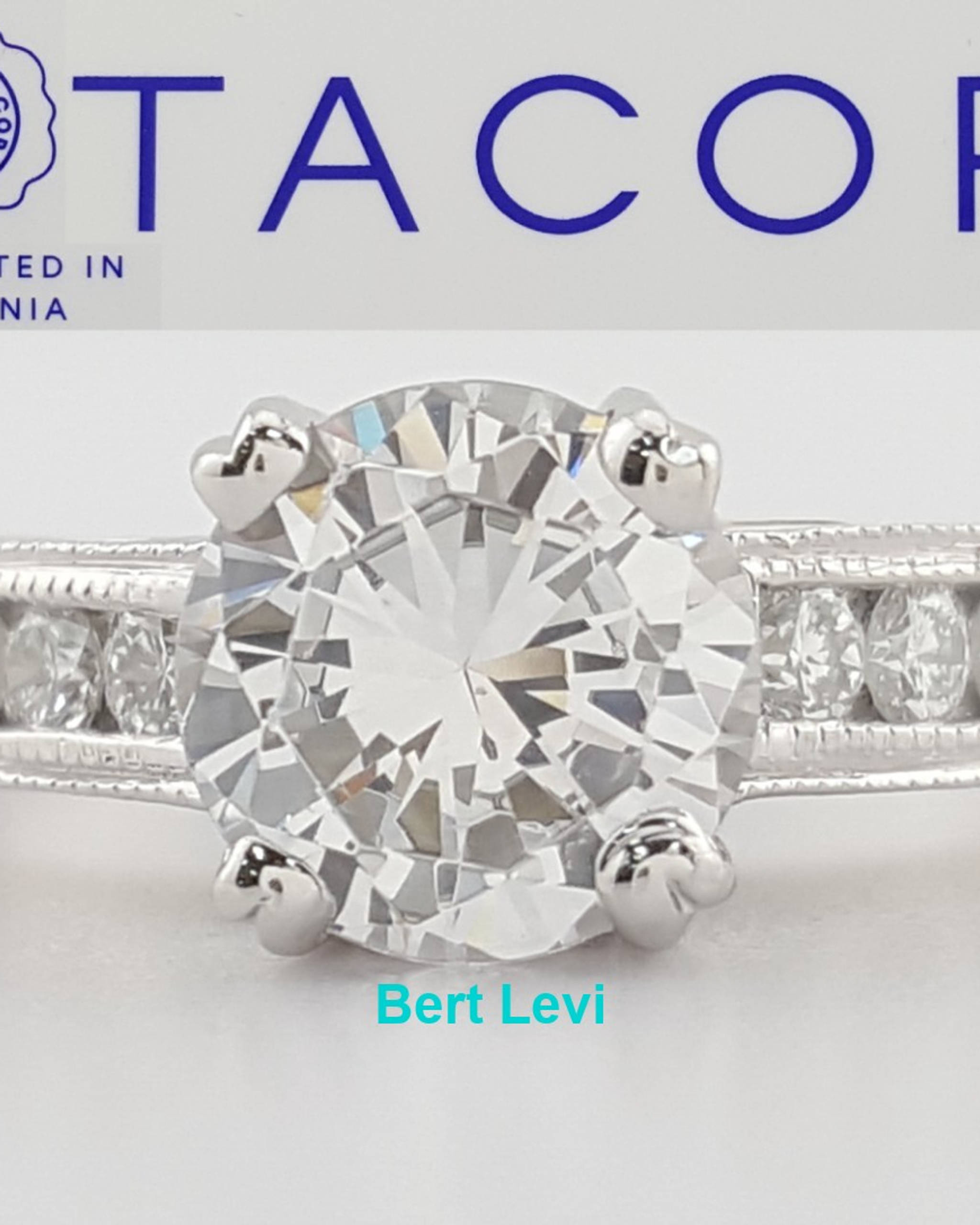 Tacori Semi-Mount Diamond 67201 Engagement Ring 0.33 ct Plat & 18k Gold $5,360