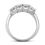 Thumbnail: Ladies 14KT White Gold Platinum Round Diamond Wedding Band WB5036