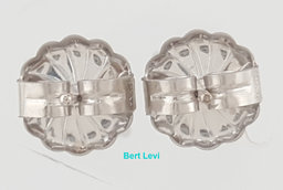 Natural Round Brilliant Cut Diamond Stud Earrings 1.5 ct 14k White Gold Rtl $5K