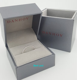 Danhov Eleganza ZB100 Braided Wedding Band Ring 18k White Gold 2 mm Rt $2,000