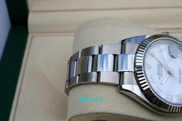 ROLEX 126334 DATEJUST 41MM WATCH WHITE ROMAN DIAL OYSTER