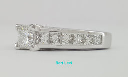 TACORI Neotare Princess Diamond Engagement Ring 18K Gold AGS 1.90 ct Rtl $13,090
