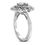 Thumbnail: Ladies 14KT White Gold Platinum Fancy Engagement Ring ENR9566