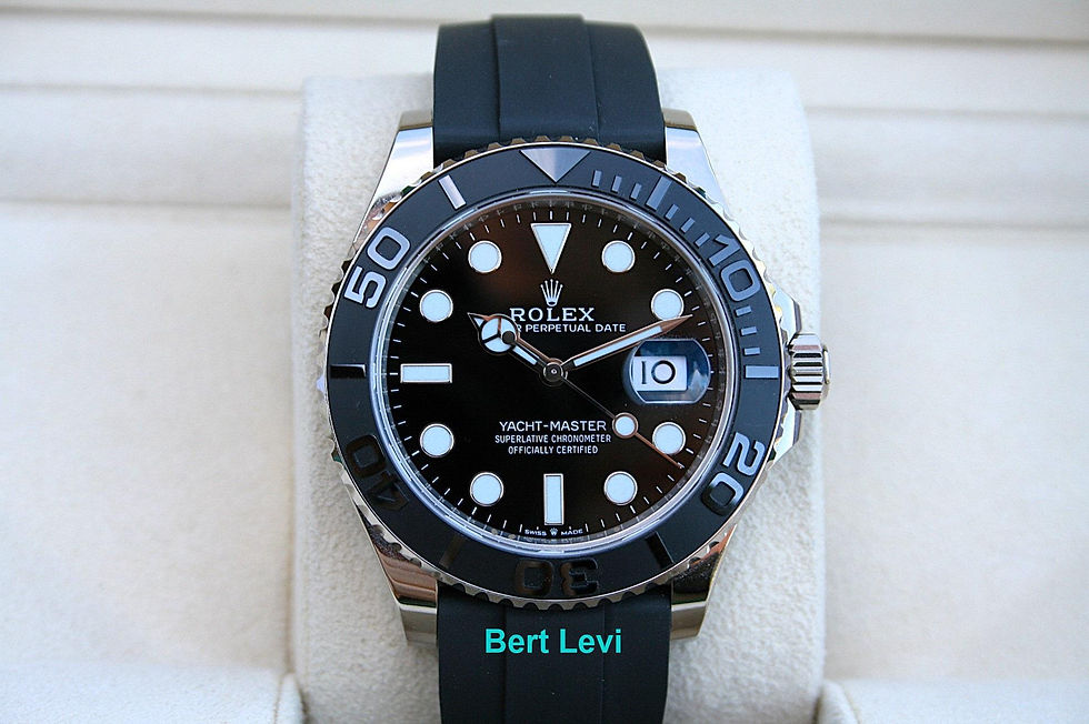 Thumbnail: ROLEX 226659 YACHTMASTER 42MM WATCH WHITE GOLD OYSTERFLEX