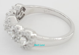 Princess Oval Emerald Round Pear Halo Diamond Ring 14K White Gold 0.5 ct $2,295