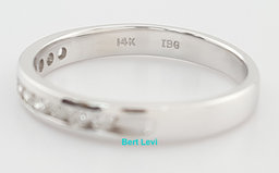 Round Diamond Channel Set 14k Wedding Band Ring 0.2 ct 2.8 mm