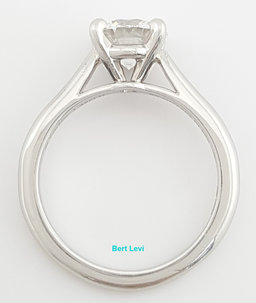 Cartier Solitaire 1895 Round Diamond Engagement Ring 1.32 ct Platinum Rtl $26K