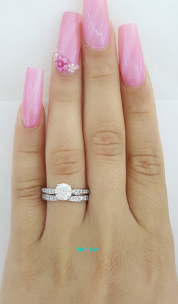 Tiffany & Co Harmony Diamond Platinum Engagement Ring & Band Set 1.38 ct $15,450