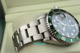 ROLEX SUBMARINER 16610LV 50TH ANNIVERSARY GREEN SUB NOS