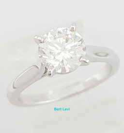 Cartier Solitaire 1895 Round Diamond Engagement Ring 1.21 ct Platinum Rtl $25.5K