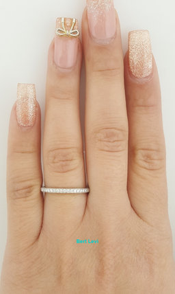 Tacori Sculpted Crescent 41-1.5 Platinum 0.17 ct Round Diamond Band