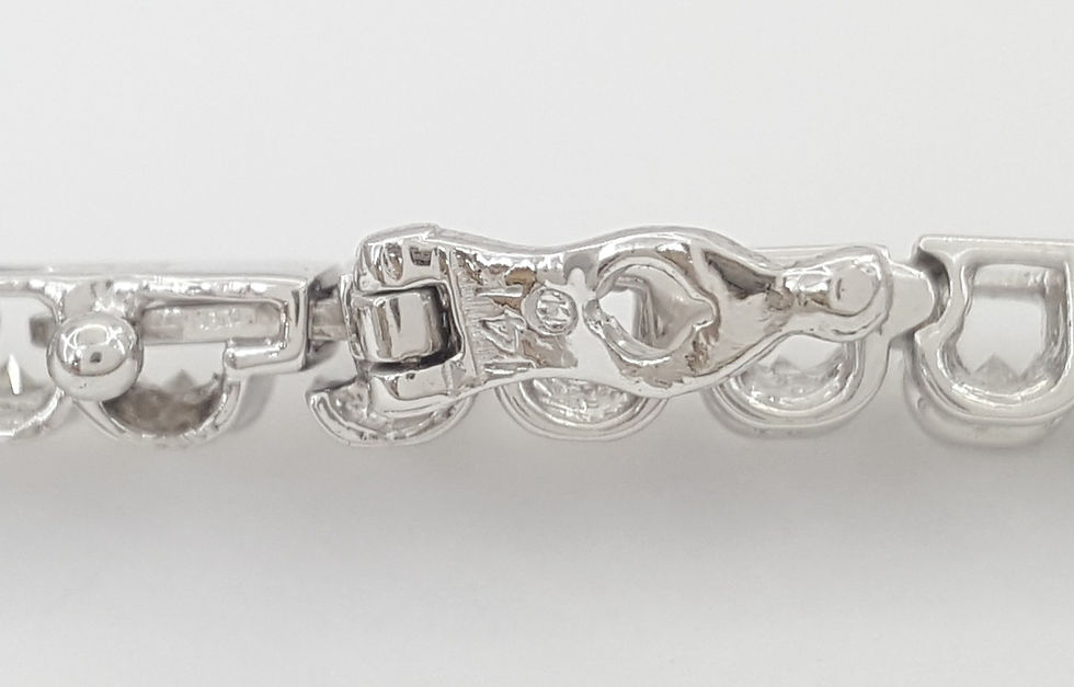 Thumbnail: Round Diamond Tennis Bracelet 2.04 ct 14K White Gold 7.5" 3.8mm Retail $6,950