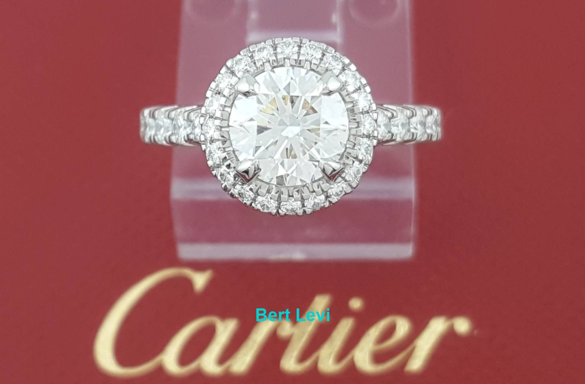 Cartier Destinee Round Diamond Engagement Ring 1.54 ct Platinum Retail $35K