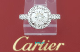 Cartier Destinee Round Diamond Engagement Ring 1.54 ct Platinum Retail $35K