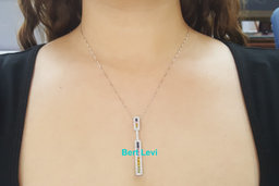Le Vian LeVian Multicolored Rainbow Sapphires Diamond Necklace 1.83 ct 14K Gold