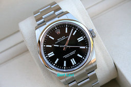 ROLEX 134300 OYSTER PERPETUAL WATCH BLACK DIAL
