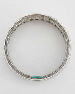 TACORI Sculpted Crescent Men's 18k White Gold Wedding Band 111-6 6mm Rtl $4,110