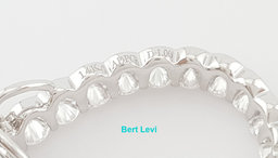 Journey Round Diamond Necklace 18" 1 ct 14K White Gold Retail $3,000