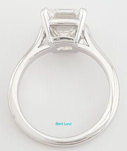 Tiffany & Co Emerald Diamond Solitaire Engagement Ring 3.1 ct Plat Rtl $120K