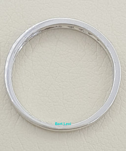 0.2 ct Platinum Channel Set Champagne Color Diamond Wedding Anniversary Band