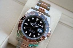 ROLEX 126711 GMT MASTER II ROSE GOLD & STEEL ROOTBEER