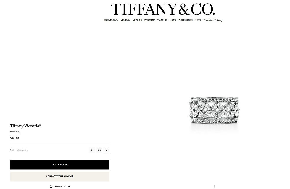 Thumbnail: Tiffany & Co Victoria Diamond Wedding Band Platinum 9.2 mm 2.34 ct Rtl $32.5K