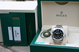 ROLEX 116900 AIRKING GREEN HAND 40MM WATCH