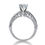 Thumbnail: Ladies 14KT White Gold Platinum Antique Engagement Ring ENR2401