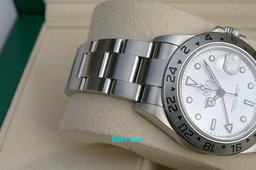 ROLEX 16570 EXPLORER II WATCH WHITE DIAL POLAR 40MM