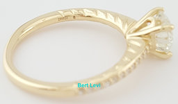 Ritani Round Diamond Engagement Ring 1.15 ct 18k Yellow Gold 1RZ2851 Rtl $7350