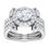 Thumbnail: Ladies 14KT White Gold Platinum Round Diamond Engagement Rings ENR9732-50-RD