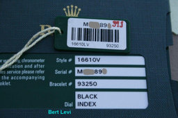 ROLEX SS GREEN SUBMARINER 16610LV 50TH ANNIVERSARY SUB LV M SERIAL NIB