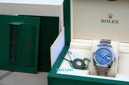 ROLEX 126300 DATEJUST 41MM BLUE AZZURRO DIAL
