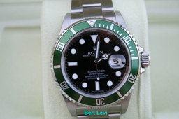 ROLEX SS GREEN SUBMARINER 16610LV 50TH ANNIVERSARY SUB LV M SERIAL NIB