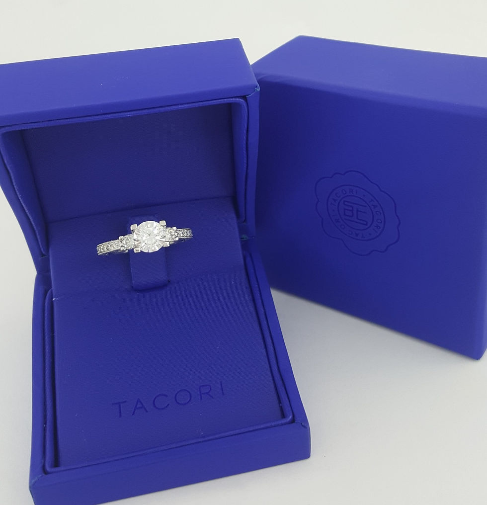 Thumbnail: Tacori Crescent Three 3-Stone Semi-Mount Engagement Ring 0.9 ct Platinum $7,760