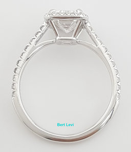 Tiffany & Co Soleste Emerald Cut Halo Diamond Engagement Ring 1.4 ct Rtl $38k