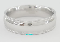 Lashbrook Platinum Comfort Fit Wedding Band Ring 6 mm 11.3 grams Size 10