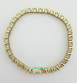 Diamond Straight Line Tennis 2 Row Bracelet 4 ct  14k Gold 25 Grams Rtl $12K