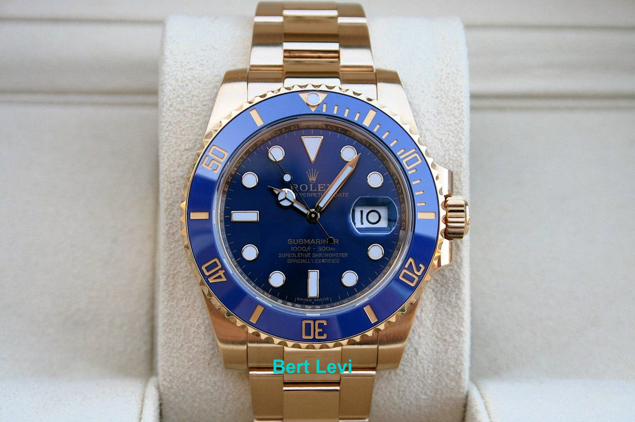ROLEX 116618 SUBMARINER 18K YELLOW GOLD WATCH