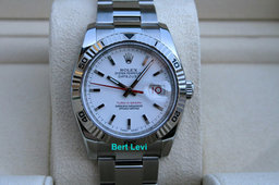 ROLEX 116264 TURN-O-GRAPH WATCH WHITE DIAL