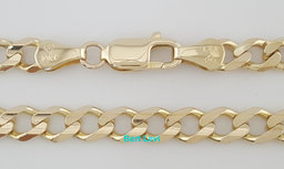 14k Yellow Gold Cuban Link Chain Necklace 20" 26 Grams 6 mm Italy