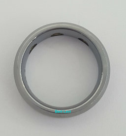 Benchmark CF97601TG 0.2 ct 3 Round Cut Diamond Beveled Edge Tungsten Band 7 mm