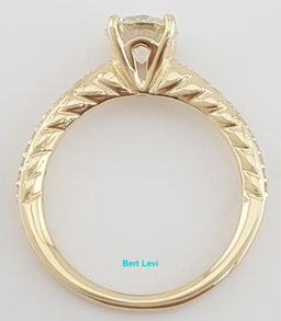 Ritani Round Diamond Engagement Ring 1.15 ct 18k Yellow Gold 1RZ2851 Rtl $7350