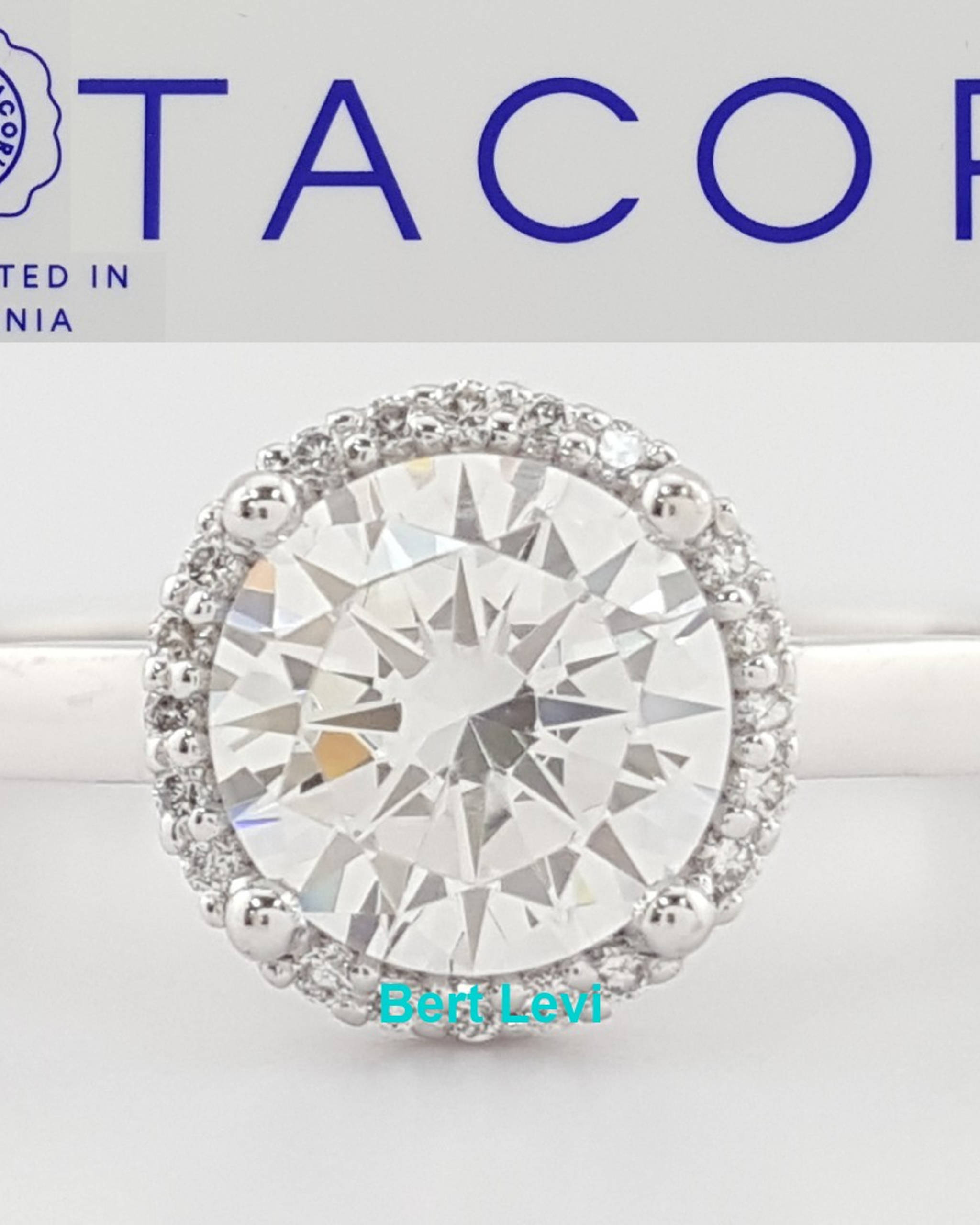 Tacori Sculpted Crescent 49RD65 Semi-Mount 18k Gold Engagement Ring Rtl $2,959