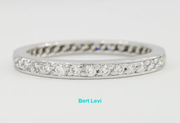 Cartier Classic 1895 Pave Full Circle Eternity Diamond Wedding Band 0.37ct