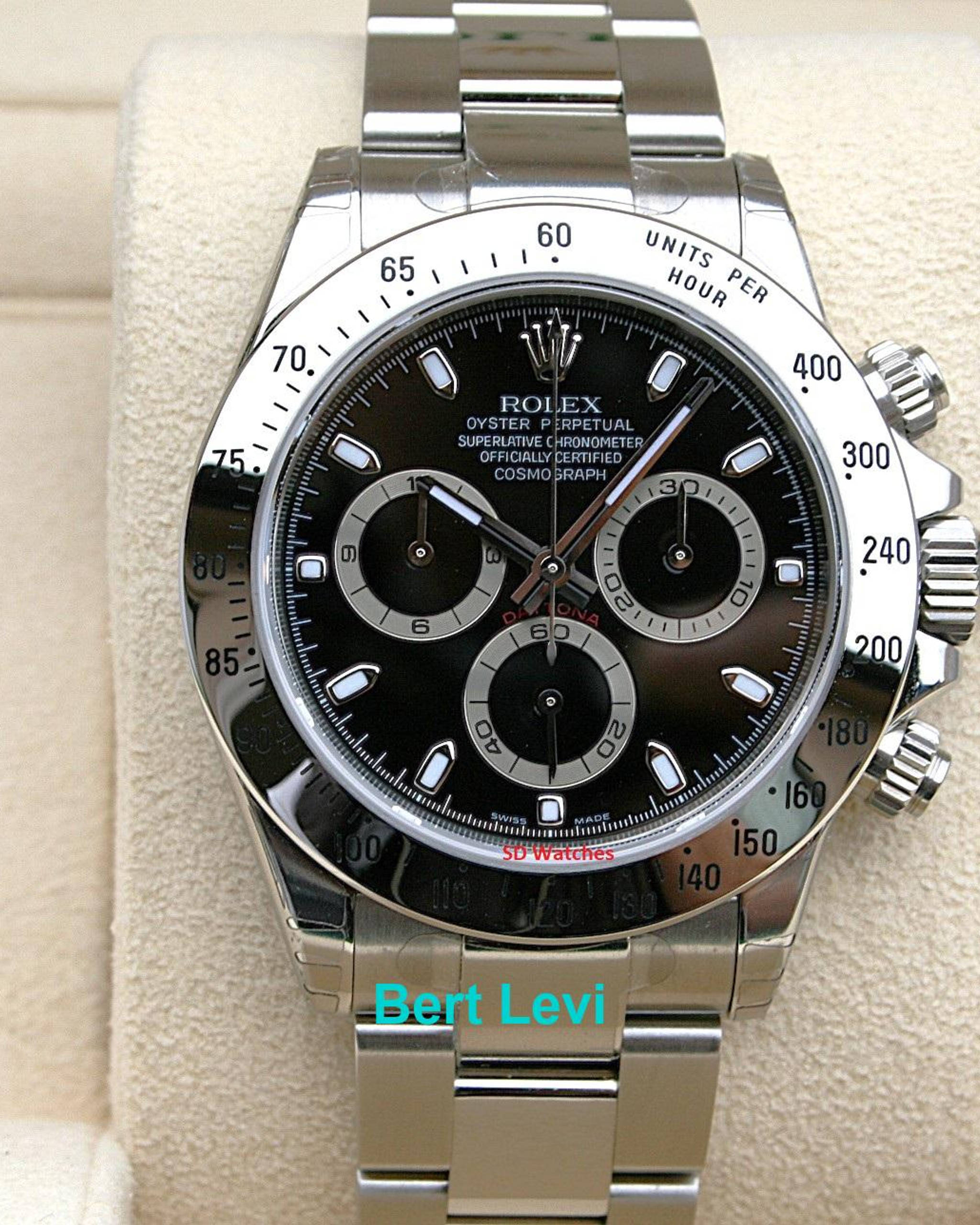 ROLEX 116520 DAYTONA WATCH BLACK DIAL NOS NIB