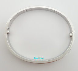 Cartier LOVE 18K White Gold 4 Diamonds 0.42 ct Bracelet SZ 16 Rtl $14,000