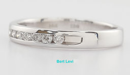 Round Diamond Channel Set 14k Wedding Band Ring 0.2 ct 2.8 mm